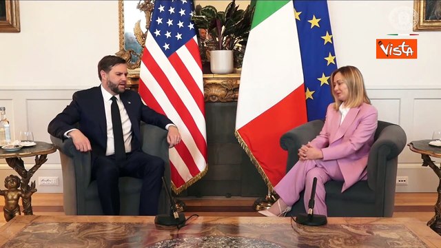Meloni riceve Jd Vance: Italia e Usa determinati a rafforzare la cooperazione