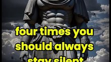 4 Times You Should ALWAYS Stay Silent #stoicism