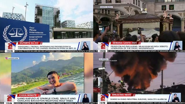 24 Oras: Hanggang 2 testigo, ipatatawag ng prosekusyon sa Confirmation of the Charges hearing ni FPRRD sa Sept. 23 / Prusisyon ng paglilibing, nilahukan ng mga deboto; Veneration of the Cross, nagpapatuloy