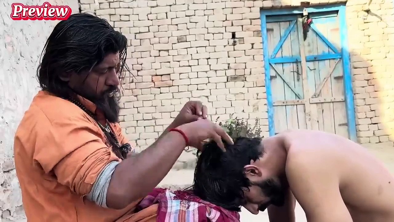 ASMR __ DEEP SLEEP MASSAGE BY BENGALI BABA _ BACK AND HEAD MASSAGE WITH CRACKS _ FAST AND AGGRESSIVE