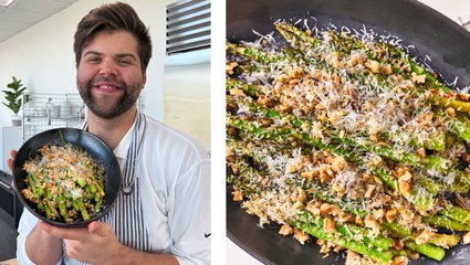 Delicious Garlic-Parmesan Asparagus Recipe 🌱