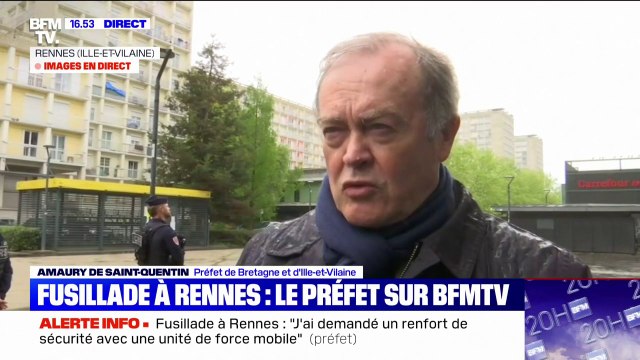 Fusillade à Rennes: le préfet affirme que l'État mettra tout en œuvre pour interpeller les auteurs