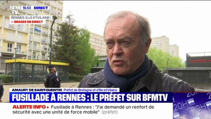 Fusillade à Rennes: le préfet affirme que "l'État mettra tout en œuvre" pour interpeller les auteurs