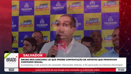 BRUNO REIS SANCIONA LEI “ANTI-BAIXARIA”