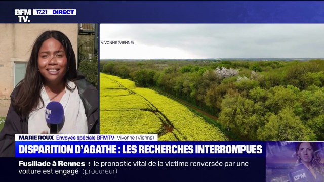 Disparition d'Agathe: les recherches interrompues après plusieurs jours de ratissage