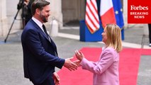 VP JD Vance Meets With Italian PM Meloni, Gives Update On Russia-Ukraine Peace Efforts