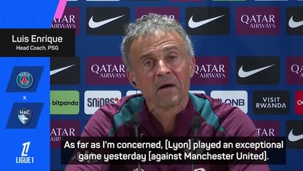 'Lyon were exceptional against United' - Enrique squashes exit slander