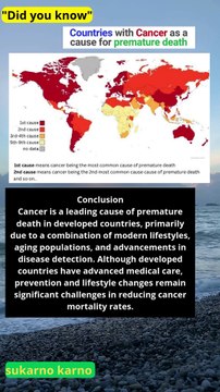 why in developed countries cancer is a common cause of premature death #quotes #ranking