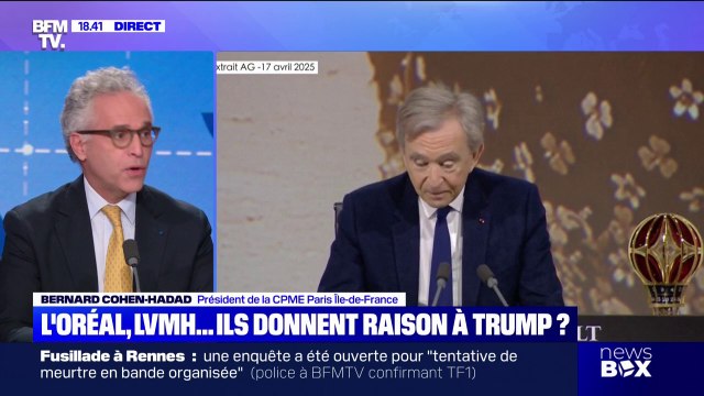 Bernard Cohen-Hadad de la CPME Paris Île-de France estime que les propos de Bernard Arnault gênent l'ego de nos politiques