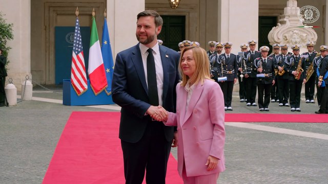 Roma - Meloni con il Vice Presidente degli Stati Uniti d’America, J. D. Vance (18.04.25)