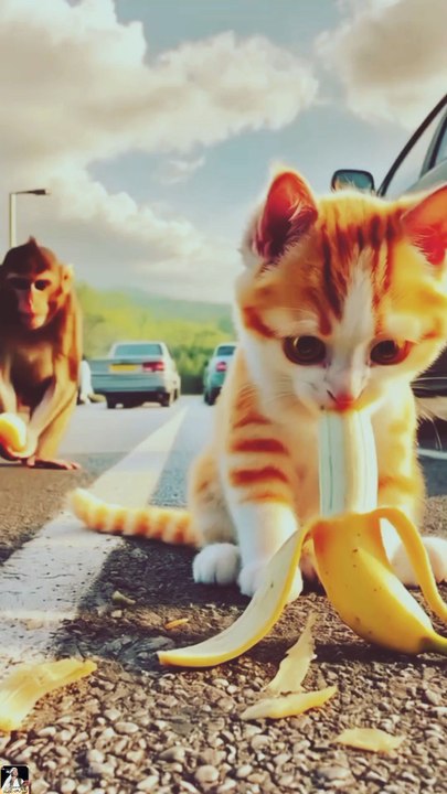 See the monkey's mischief.