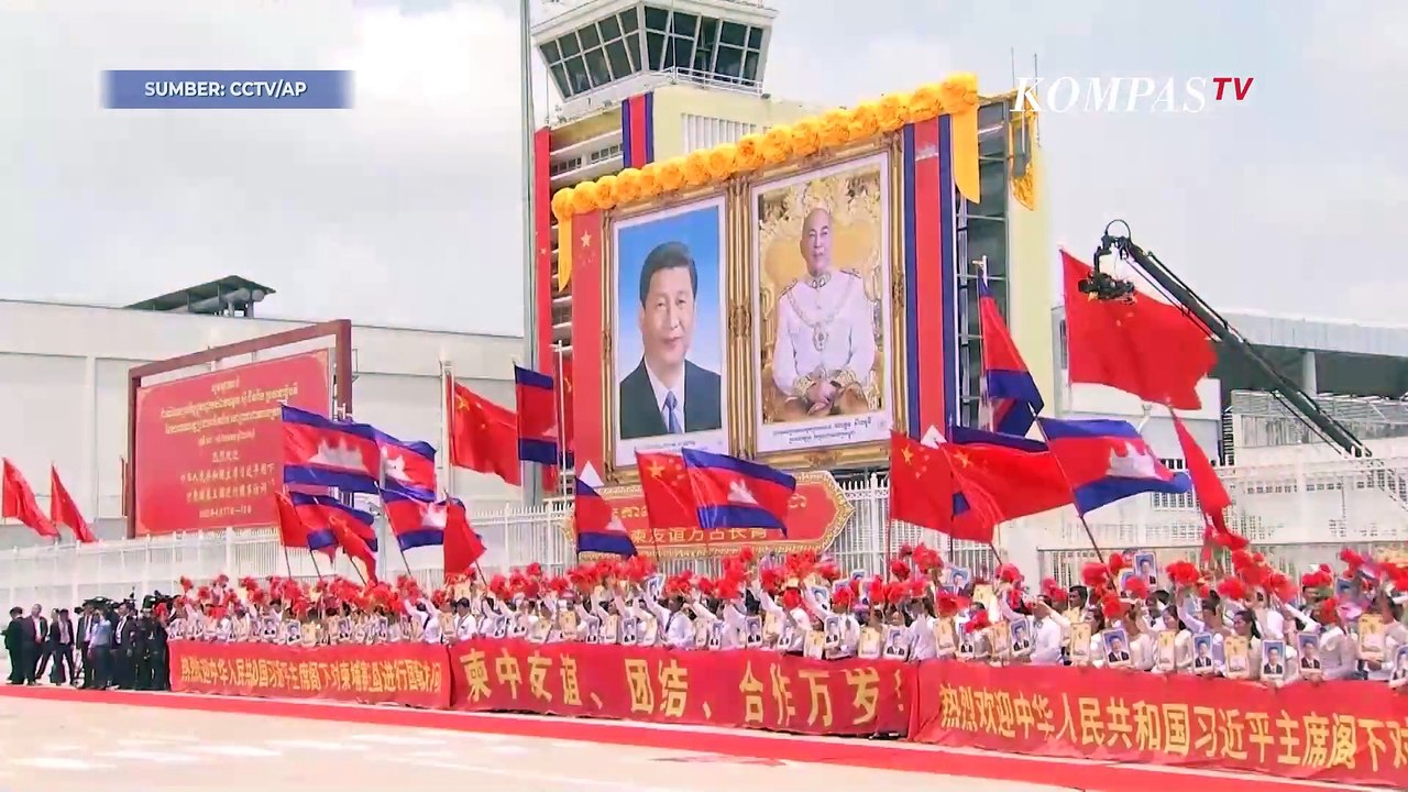 Presiden China Xi Jinping Disambut Raja Kamboja hingga Eks PM Hun Sen