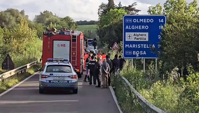 Auto si ribalta sulla 127 bis al bivio per Uri: paura sulla strada per Alghero