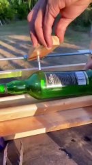Recycling Bottles by Cutting Them in Half to Create Drinking Glasses