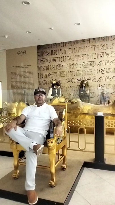 beautiful view of Egypt inspiration in wafi mall in Dubai