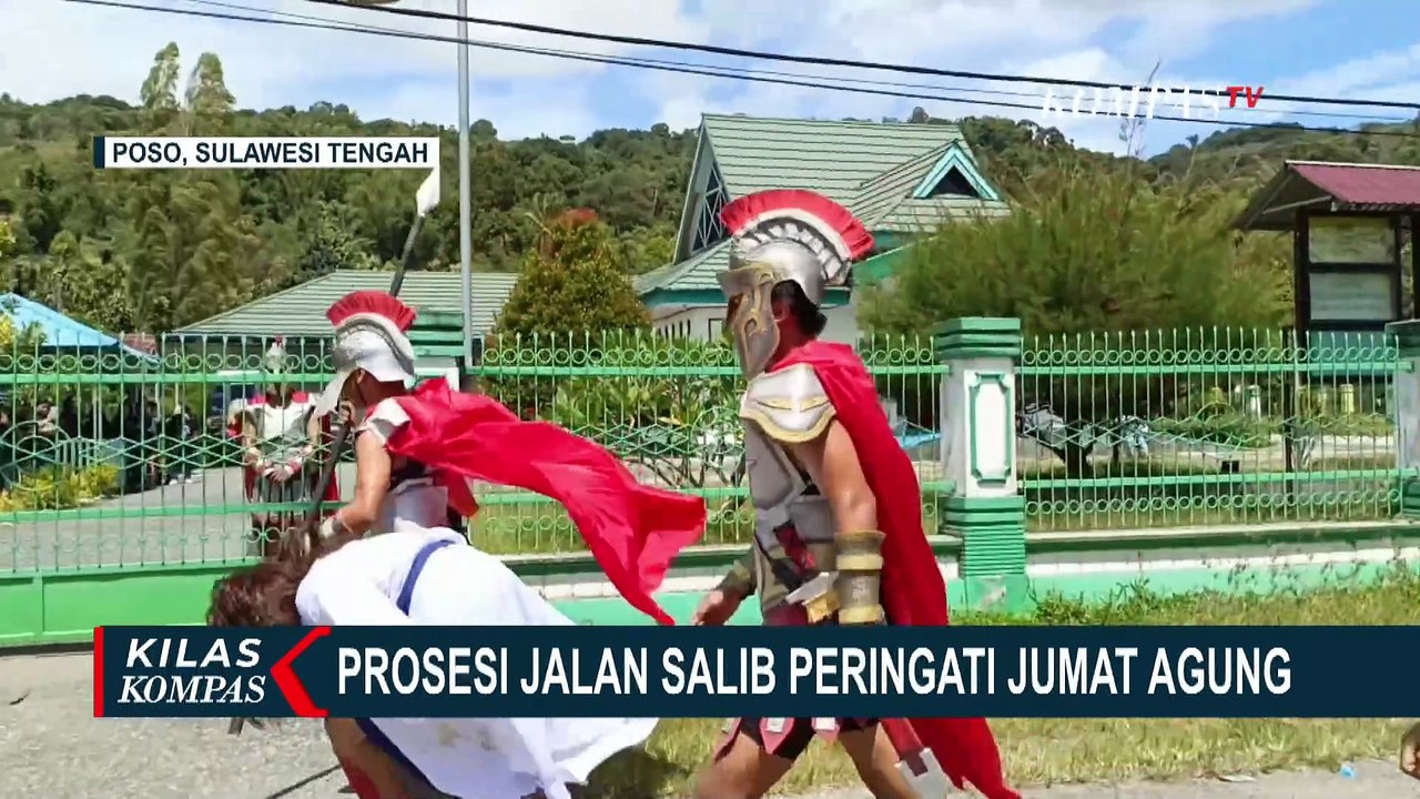 Potret Prosesi Jalan Salib Peringati Jumat Agung di Sejumlah Daerah Kisahkan Penderitaan Yesus