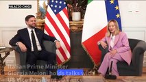 JD Vance tells Meloni he's 'optimistic' about a Ukraine peace deal