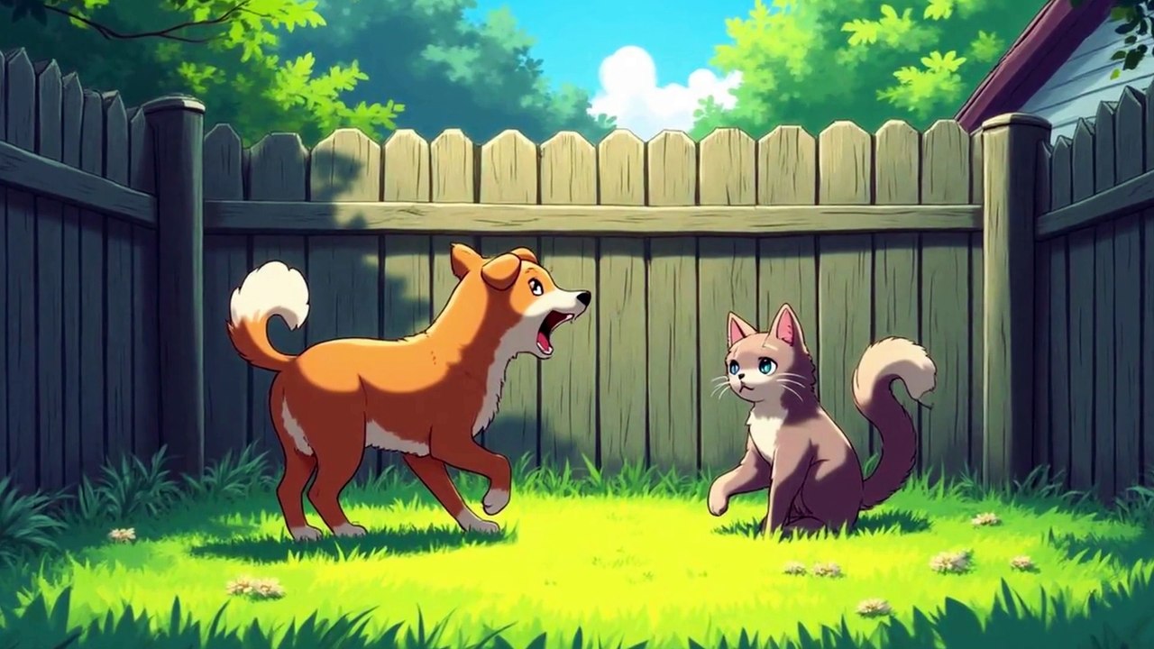 Cat Saves Dog in Thunderstorm 🌩️ | Heartwarming Story of Unlikely Friendship