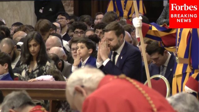 VP JD Vance Attends Good Friday Mass At St. Peter's Basilica In Vatican City