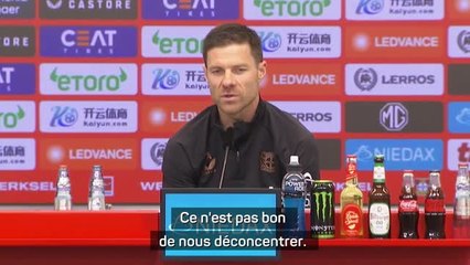 Leverkusen - Xabi Alonso au Real Madrid : "Pas le moment de parler de mon avenir"
