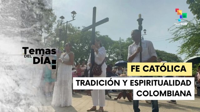 La comunidad católica de Colombia celebra el viernes santo con devoción