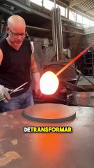 No apto para torpes Lo que hizo con vidrio es delicadamente genial #shorts