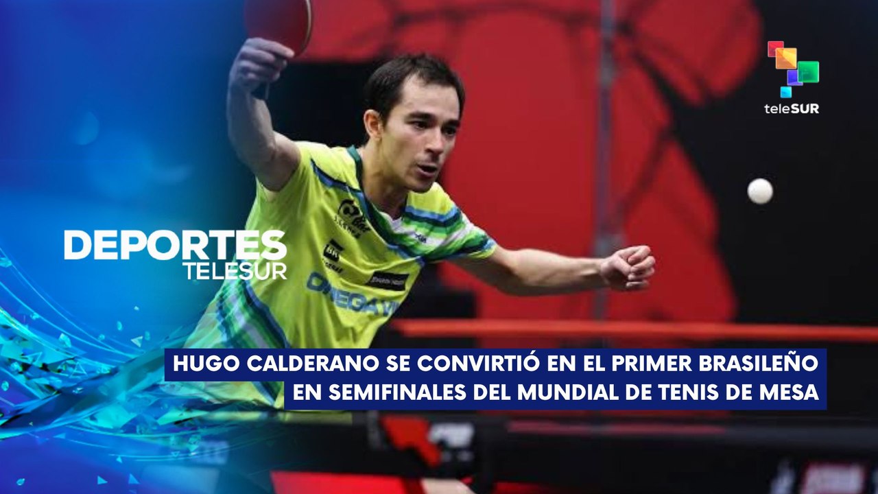 Hugo Calderano hace historia en Copa Mundial de Tenis de Mesa 2025 DEPORTES TELESUR 18-04-2025