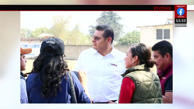 Junto a 3 helicópteros de apoyo, combaten incendios en Puebla