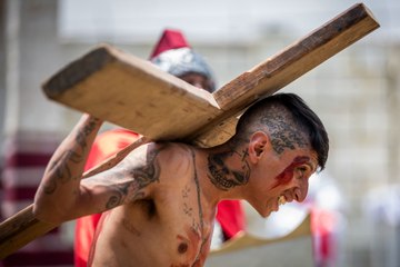Realizan la Pasión de Cristo en el Reclusorio Norte