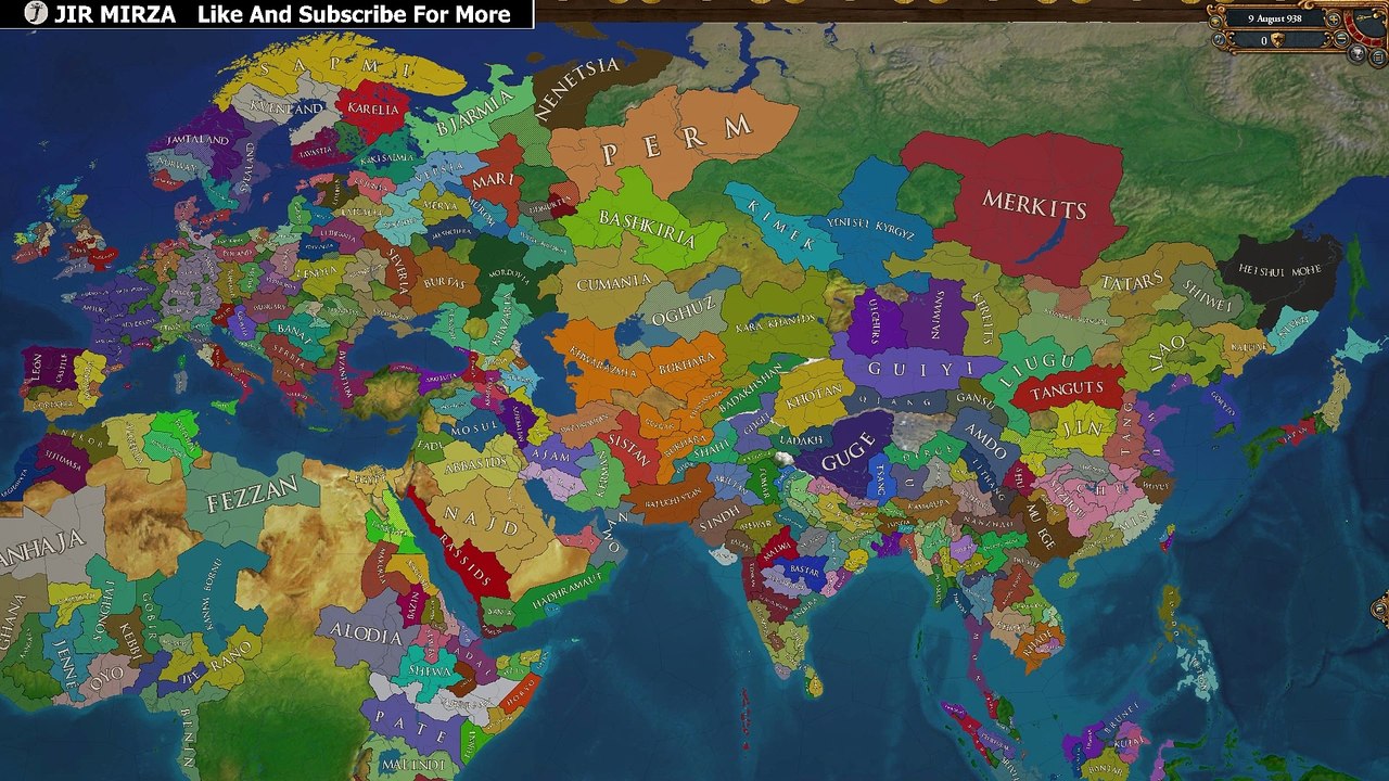 EU4 Extended Timeline 936 AD - No Man's Land Timelapse