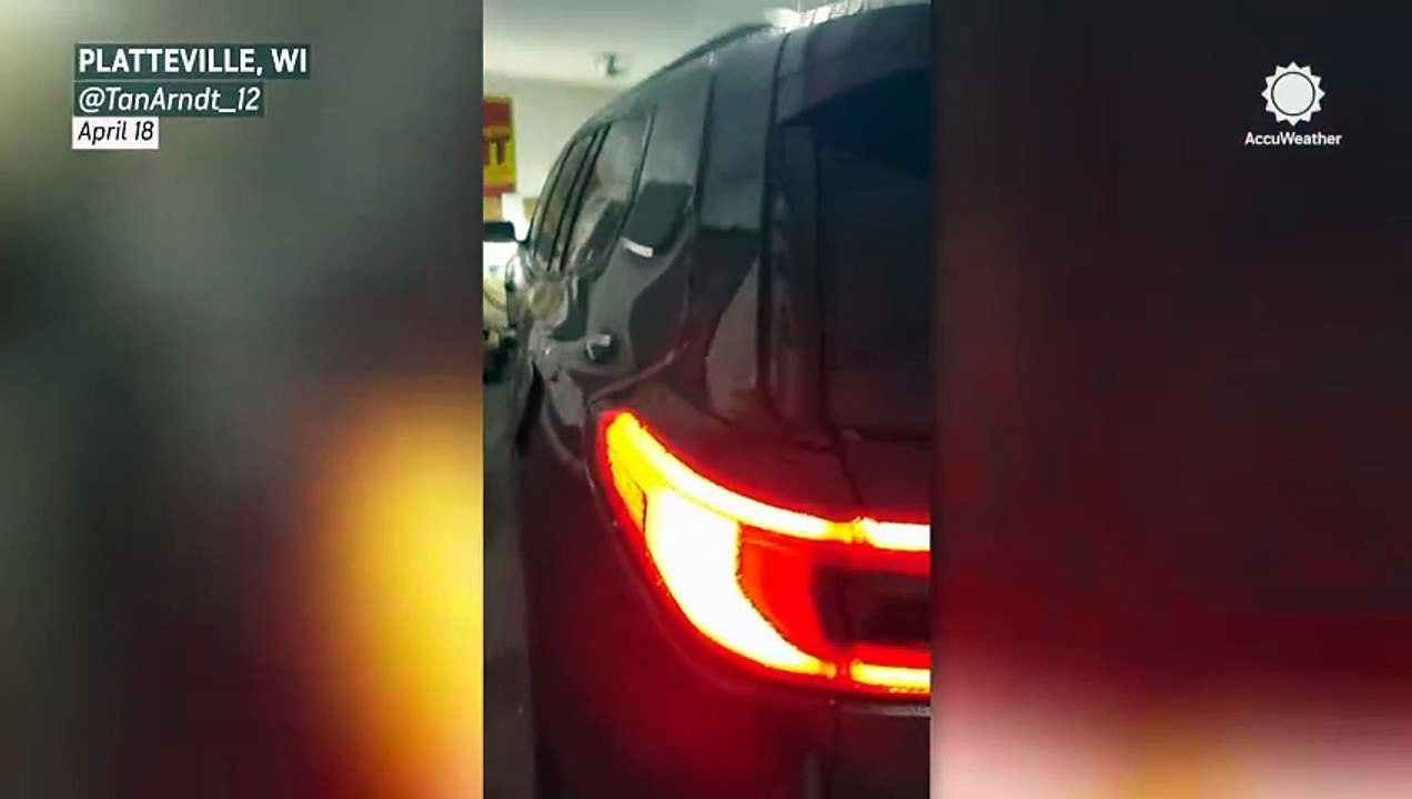 Intense hail pummels Wisconsin towns