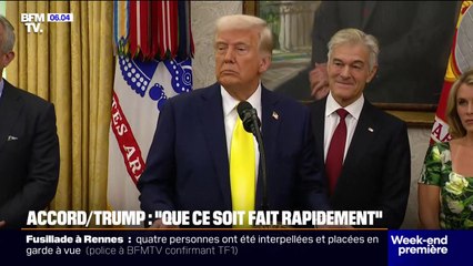 Guerre en Ukraine: "Nous voulons que cela soit fait rapidement", déclare Trump à propos d'un accord de paix