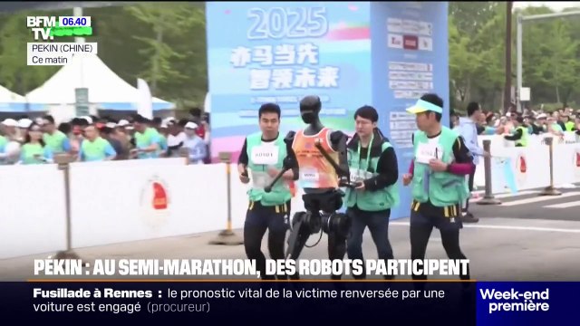 Chine: des robots humanoïdes participent au semi-marathon de Pékin