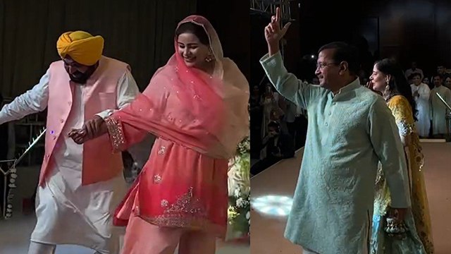 Arvind Kejriwal Dance In Daughter Harshita’s Wedding & Punjab CM Bhagwant Mann Bhangra Video Viral