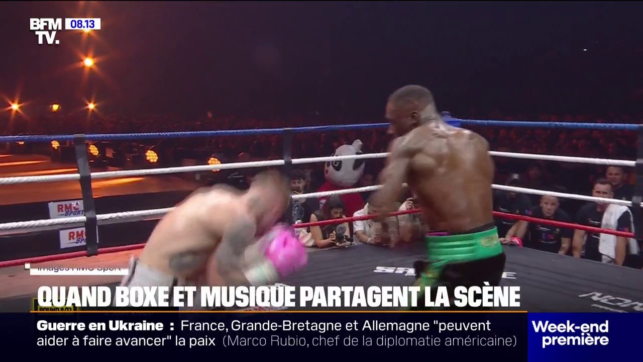 Un combat de boxe organisé lors d'un concert de Gazo
