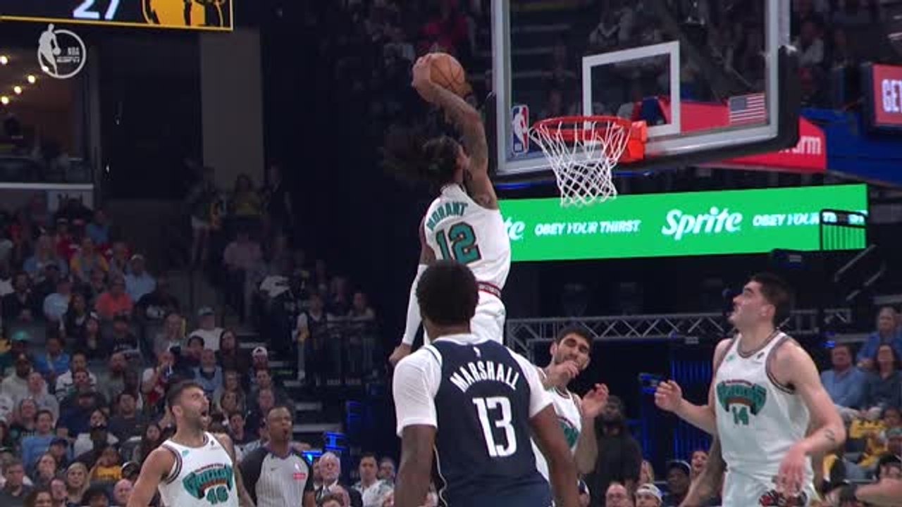 Ja Morant soars to land stunning putback dunk