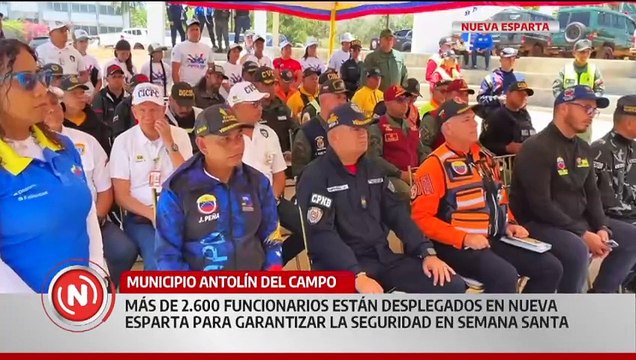 Más de 2 mil 600 funcionarios continúan desplegados en los 11 municipios de Nueva Esparta
