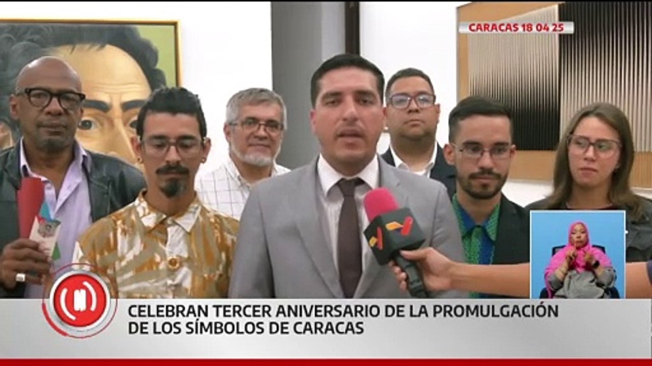 Concejo Municipal celebra el tercer aniversario de la promulgación de los símbolos de Caracas