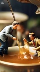 Tiny Men Host a Magical Tea Party | AI Animated Miniature World"