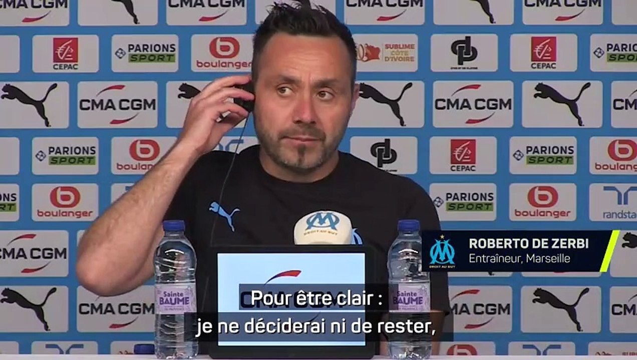 De Zerbi : "Depuis le premier jour, je donne tout pour ce maillot"