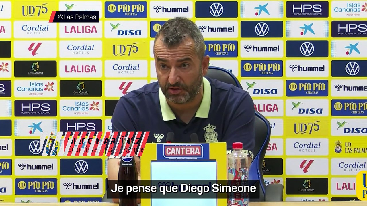 Diego Martínez : "Simeone est l'un des plus grands entraîneurs de l'histoire"