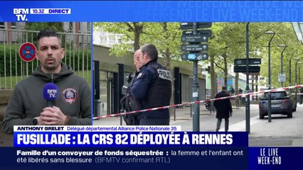 "On est vraiment assujetti à ce type d'évènement", réagit le délégué départemental d'Alliance Police Nationale 35 après la fusillade à Rennes