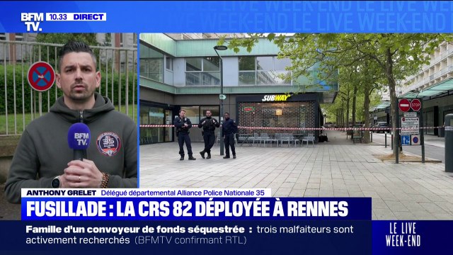 Fusillade à Rennes: On en a marre des effets d'annonce, on aimerait bien du concret , déclare le délégué départemental d'Alliance Police Nationale 35