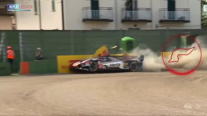 WEC 2025 Imola FP3 Lynn Big Crash