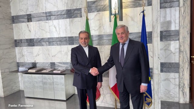 Incontro fra Tajani e ministro Esteri iraniano Araghchi