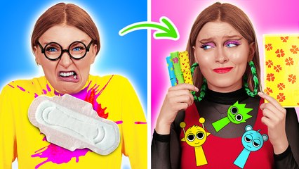SPICE UP YOUR SCHOOL UNIFORM || Fantastic Makeover! Rich vs. Broke Glow-Up Hacks by 123 GO SCHOOL