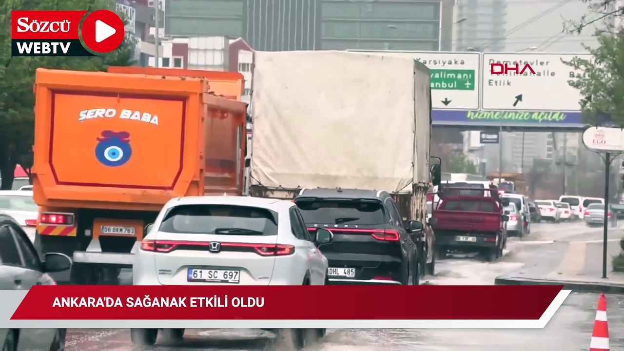 Ankara'da sağanak etkili oldu