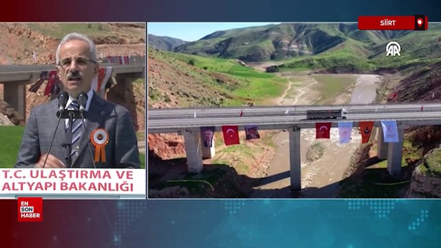 Bakan Uraloğlu, Siirt-Kurtalan Yolu ve Siirt Havaalanı Bağlantı Yolu Açılış Töreni'nde konuştu