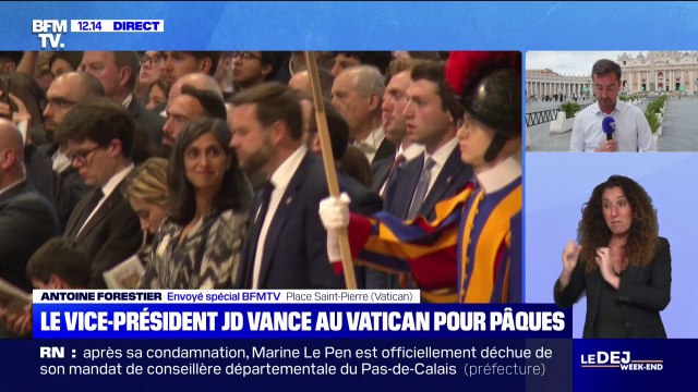 Le vice-président américain JD Vance présent au Vatican pour Pâques