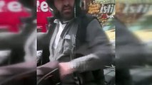 İstanbul'da motosikletli magandanın yaptıkları kamerada